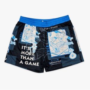 Monopoly Kids Black and Blue Shorts Baseball Lifestyle 101 BL101 YL